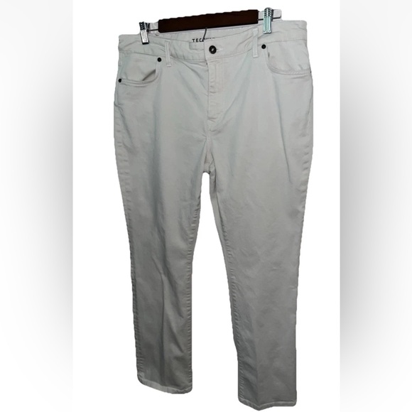 Tecovas Women's Straight Leg High Rise White Jeans Size 31X30 EUC Cowgirl Rodeo - Picture 3 of 9